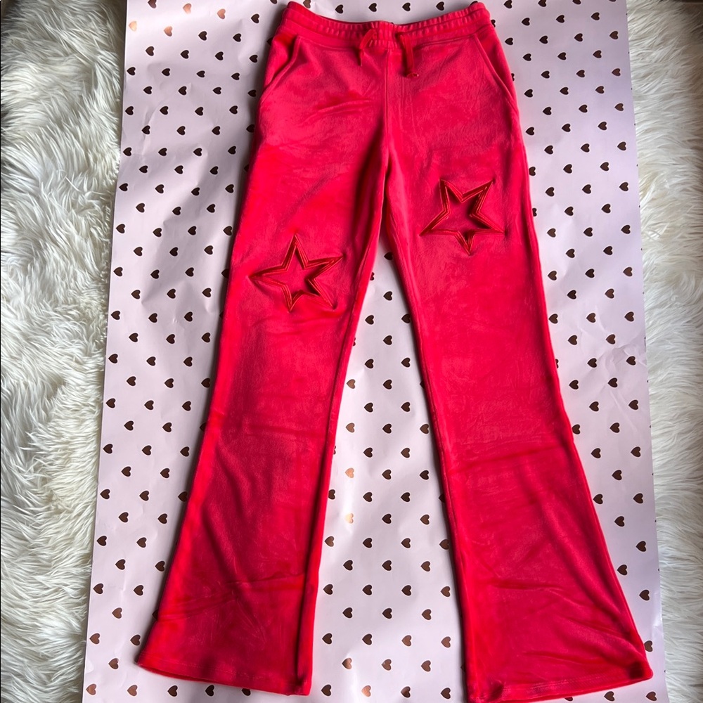 Paris Hilton Red Star Pants NWOT